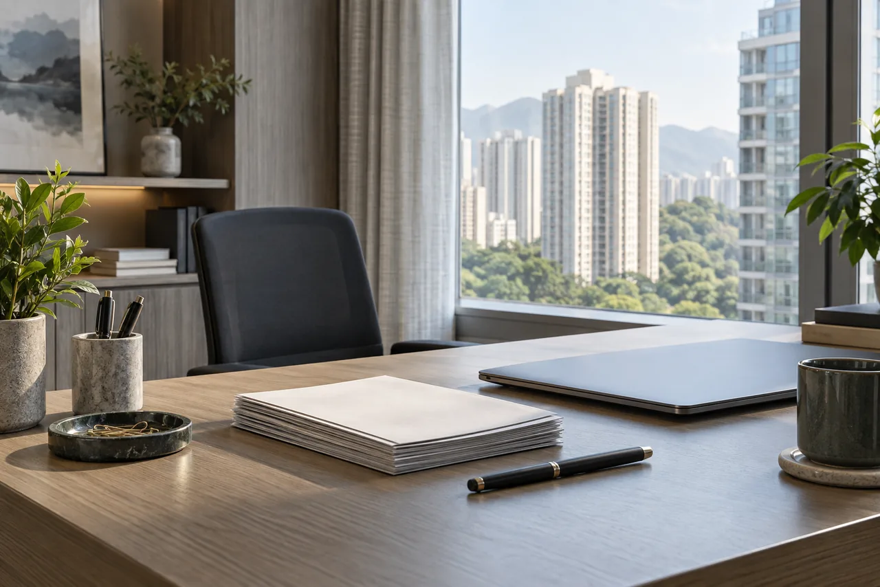 Desk equipment for property billing administration